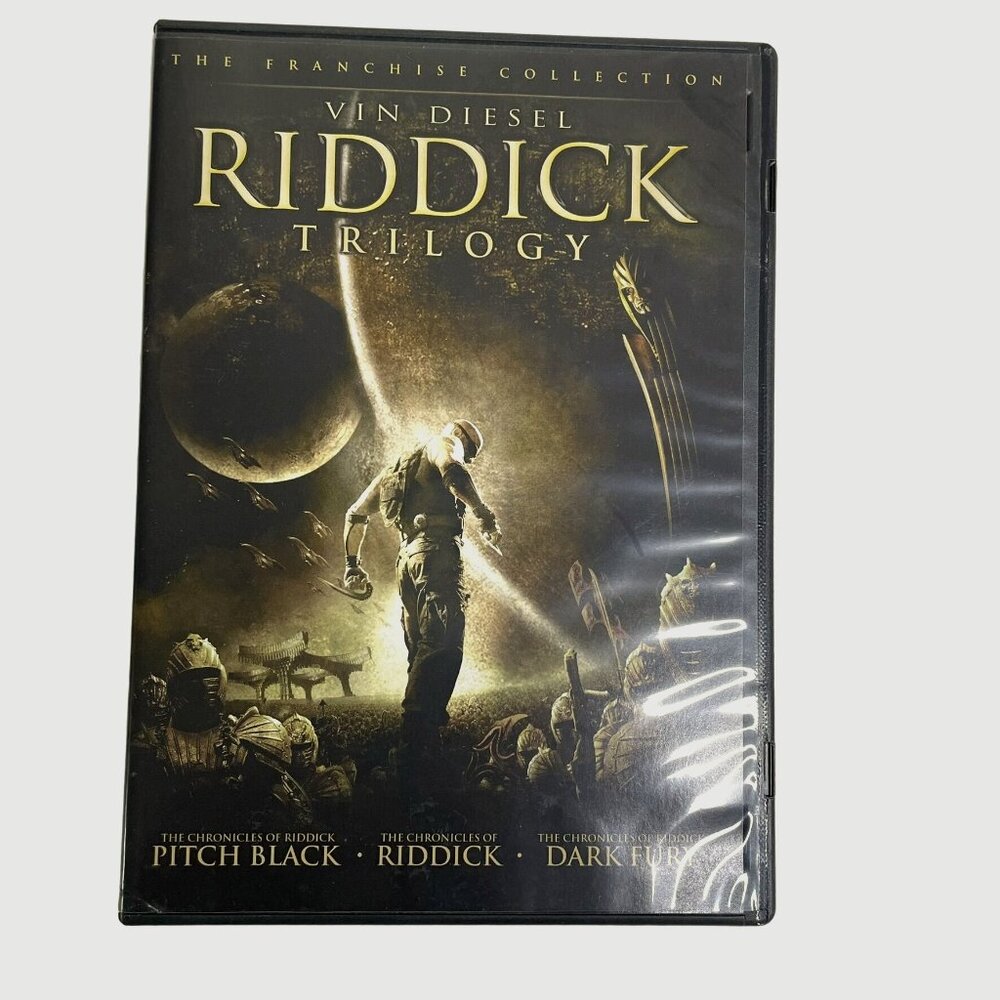 Riddick Trilogy Set Sci Fi DVD Pitch Black Chronicles Dark Fury 2000 R u  Vin Di